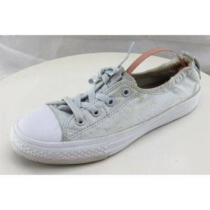 Converse all Star Youth Girls Shoes Size 4 M Gray Low Top Fabric‎